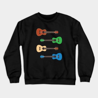 Ukulele Four Colors Pack Crewneck Sweatshirt